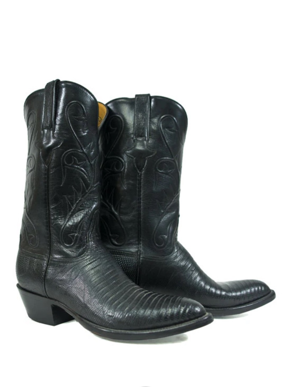 Lucchese Leather Women's Lizard Cowboy Boots